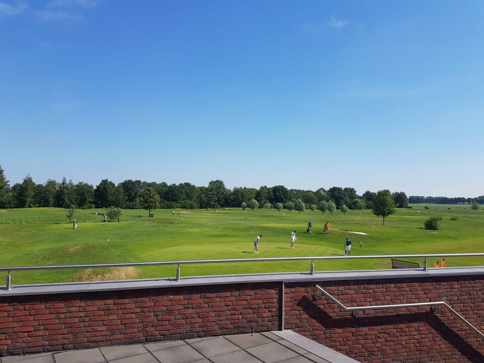 Uitzicht vanaf het terras bij De Blanckenborg - Hotel Havezate Marveld