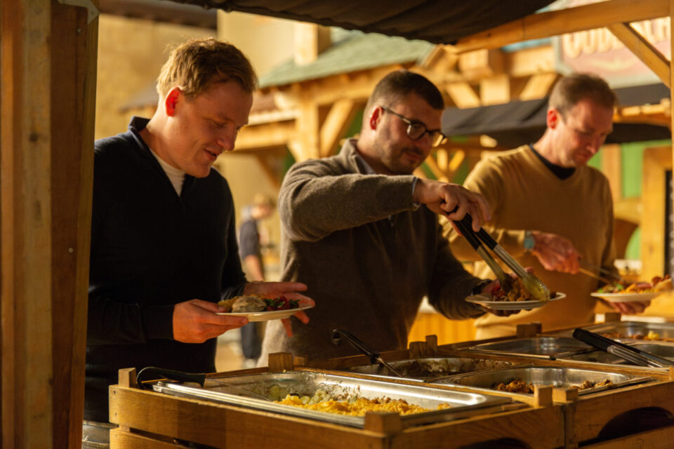 Buffet in Bommelwereld tijdens een zakelijk event